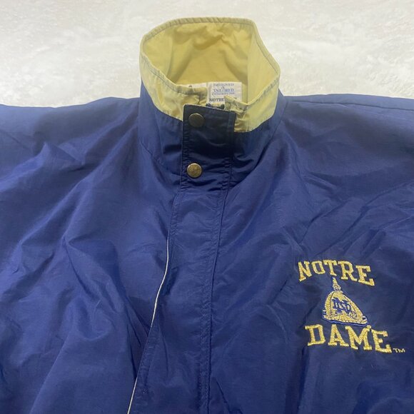 Notre Dame Exclusively Tailored Team Issued Embroidered Champion Jacket Men's L - Picture 4 of 14